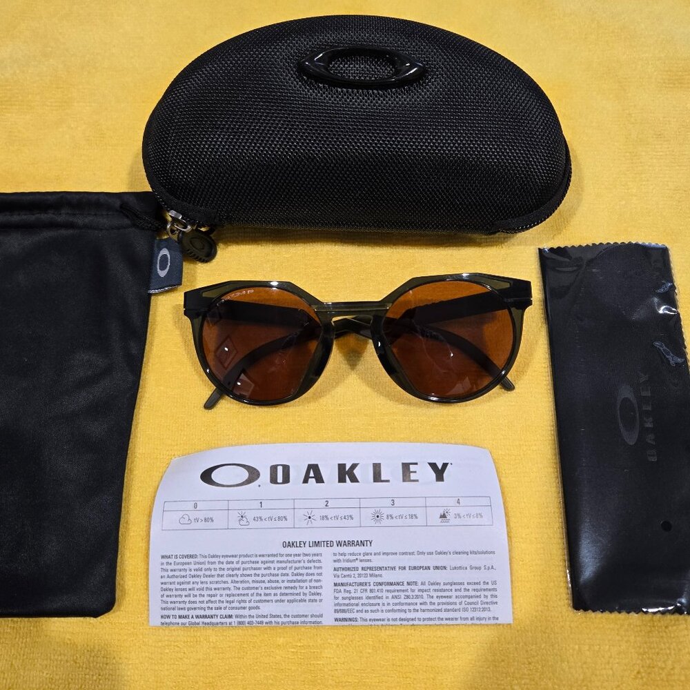 Oakley HSTN Sunglasses - Prizm Tungsten Polarized Lenses, Olive Ink Frame